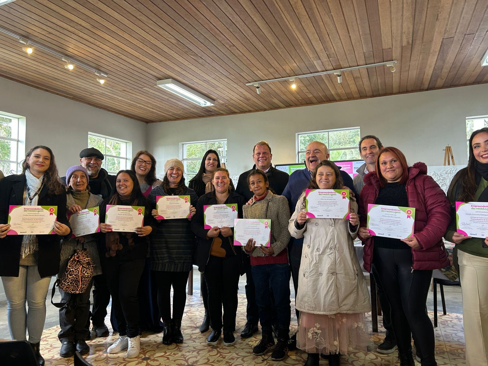 Mulheres do programa Empreendedoras da Reciclagem